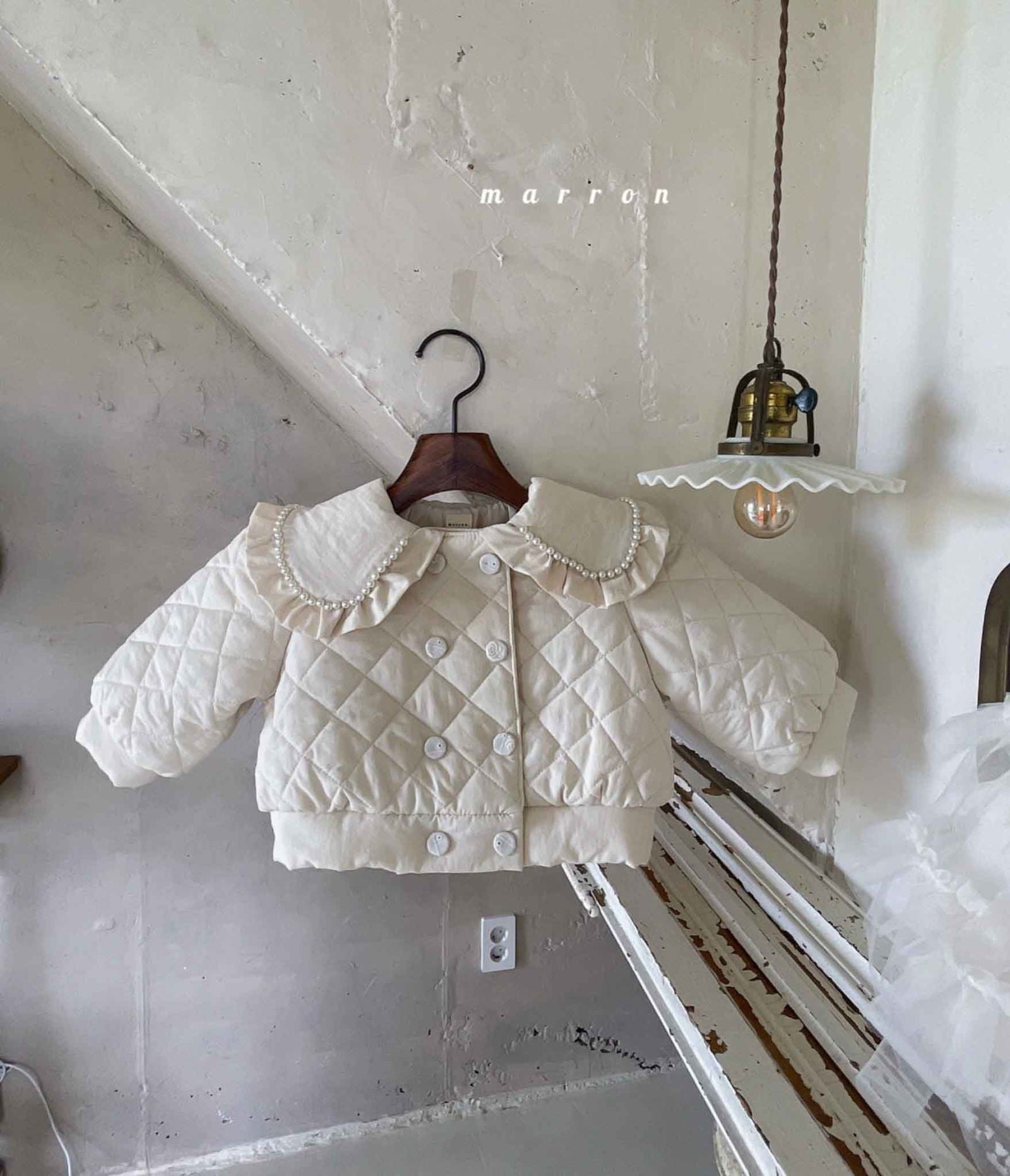 現貨▷ 韓國童裝 24秋冬 | MA23401 Marron Pearl Padding 溫暖高質 即納 最後庫存! - FLO | FLOWERKKOCH 