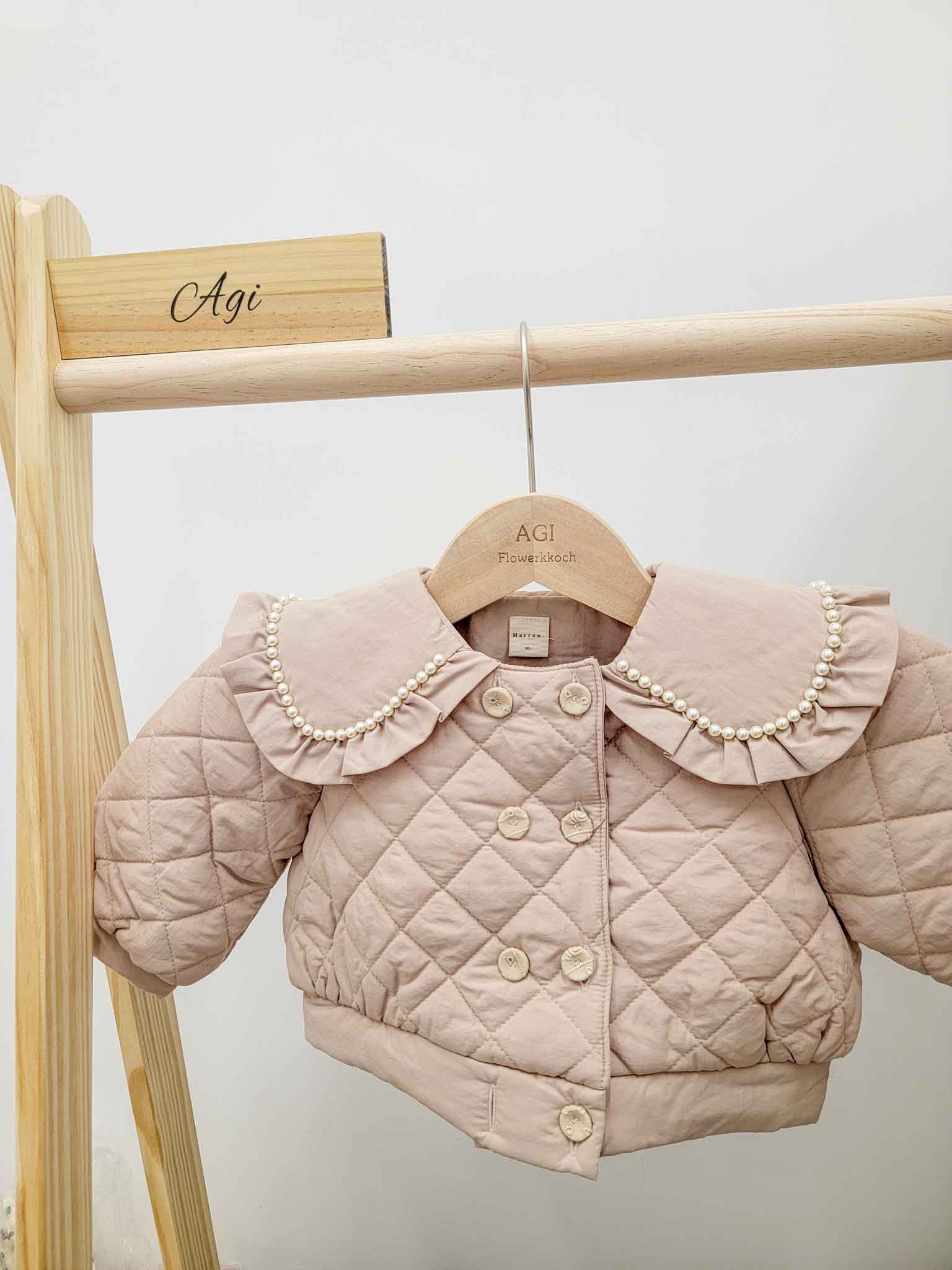 現貨▷ 韓國童裝 24秋冬 | MA23401 Marron Pearl Padding 溫暖高質 即納 最後庫存! - FLO | FLOWERKKOCH 