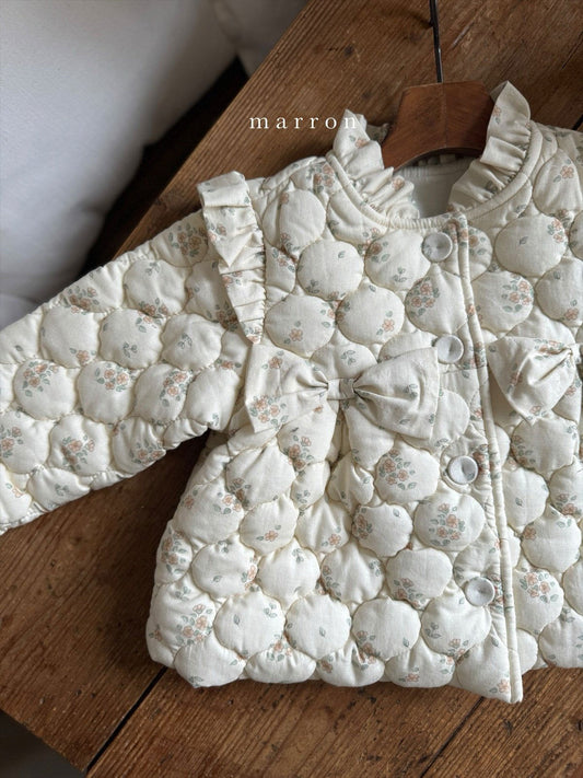 韓國童裝 24秋冬 | MA24404 RIBBON PADDING JACKET - FLO | FLOWERKKOCH 