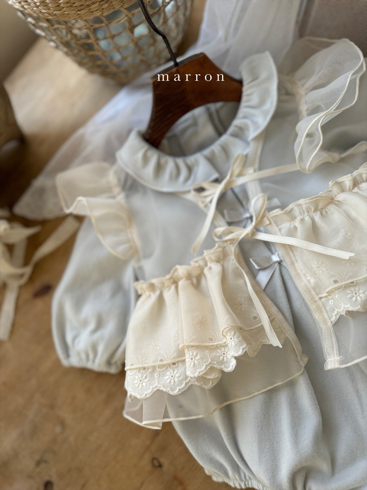韓國童裝 24秋冬 | MA24443 LACE VEST - FLO | FLOWERKKOCH 