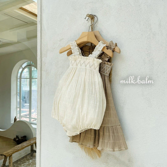 韓國童裝 24夏 | Milkbalm Ola Smoking OPS / Baby Suit (6/10出貨) - FLO | FLOWERKKOCH 