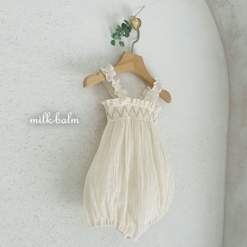 韓國童裝 24夏 | Milkbalm Ola Smoking OPS / Baby Suit (6/10出貨) - FLO | FLOWERKKOCH 