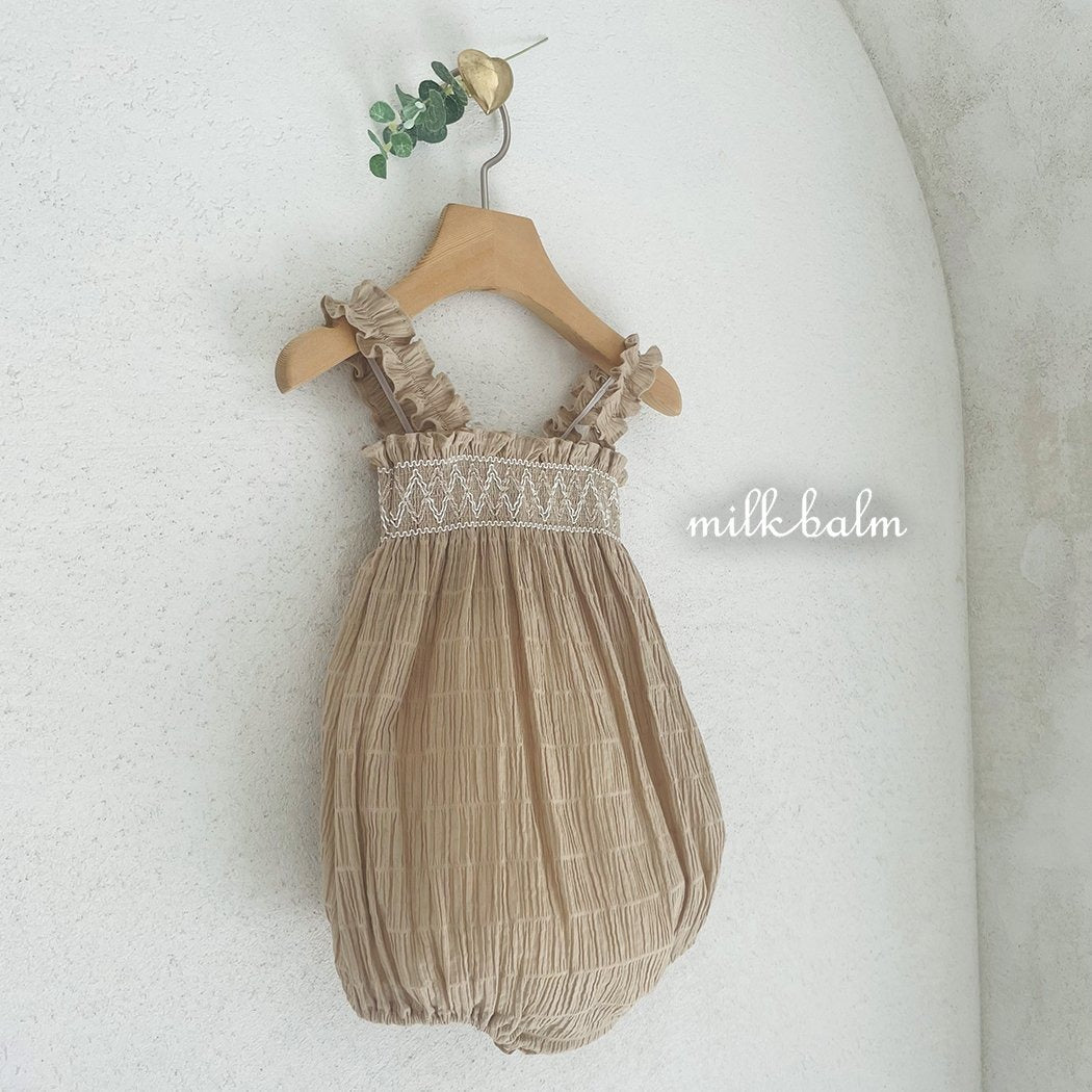 韓國童裝 24夏 | Milkbalm Ola Smoking OPS / Baby Suit (6/10出貨) - FLO | FLOWERKKOCH 