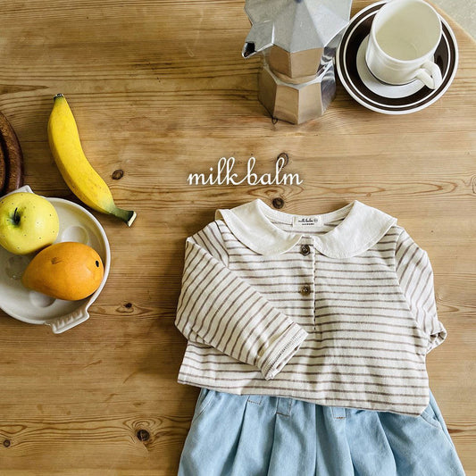 韓國童裝 24秋 | Milkbalm Winnie Sailor Tee - FLO | FLOWERKKOCH 