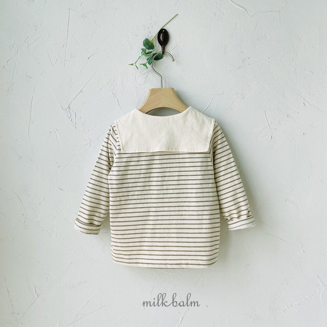 韓國童裝 24秋 | Milkbalm Winnie Sailor Tee - FLO | FLOWERKKOCH 