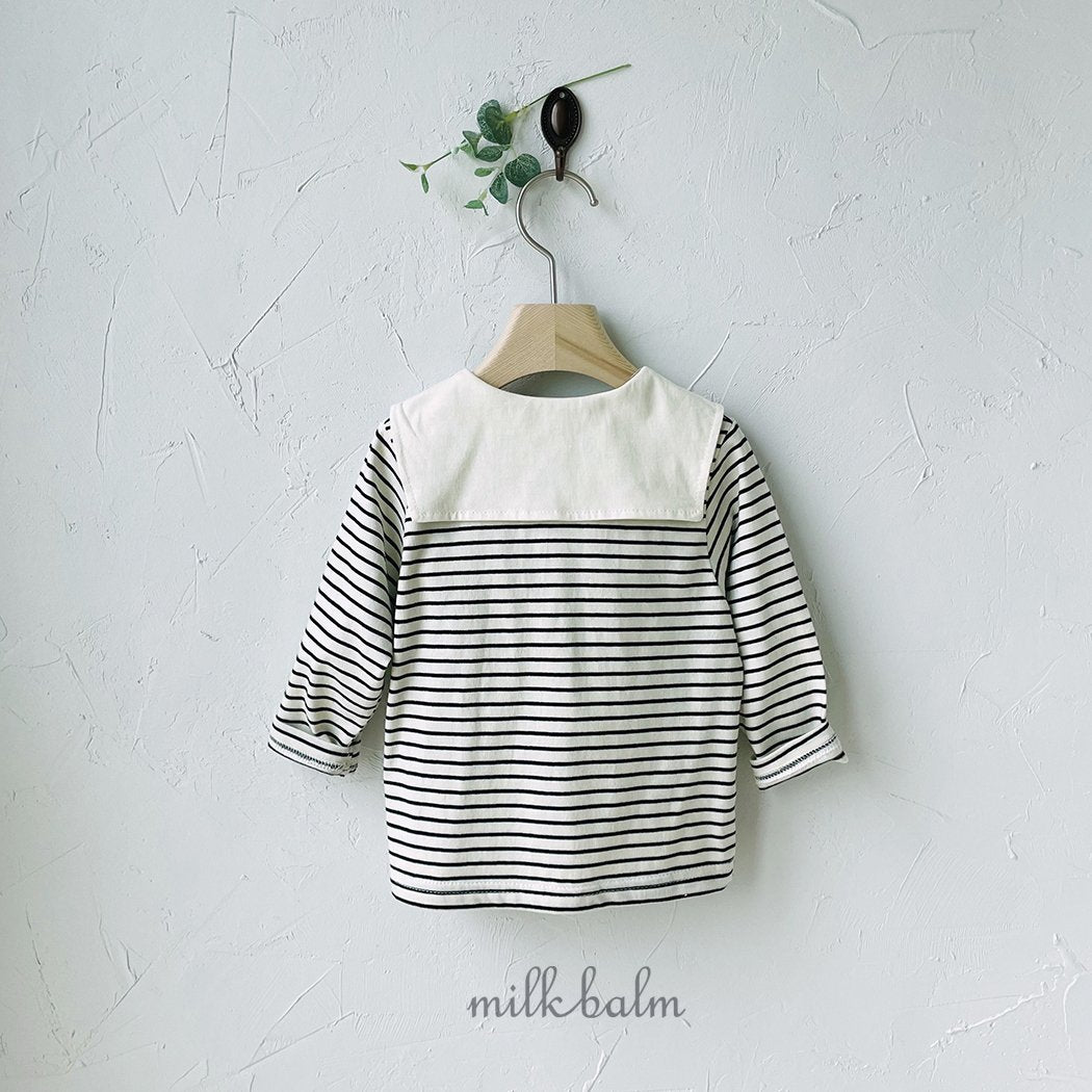 韓國童裝 24秋 | Milkbalm Winnie Sailor Tee - FLO | FLOWERKKOCH 