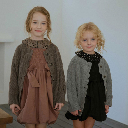 韓國童裝 24秋冬 | NN24405 BAGUETTE CARDIGAN - FLO | FLOWERKKOCH 