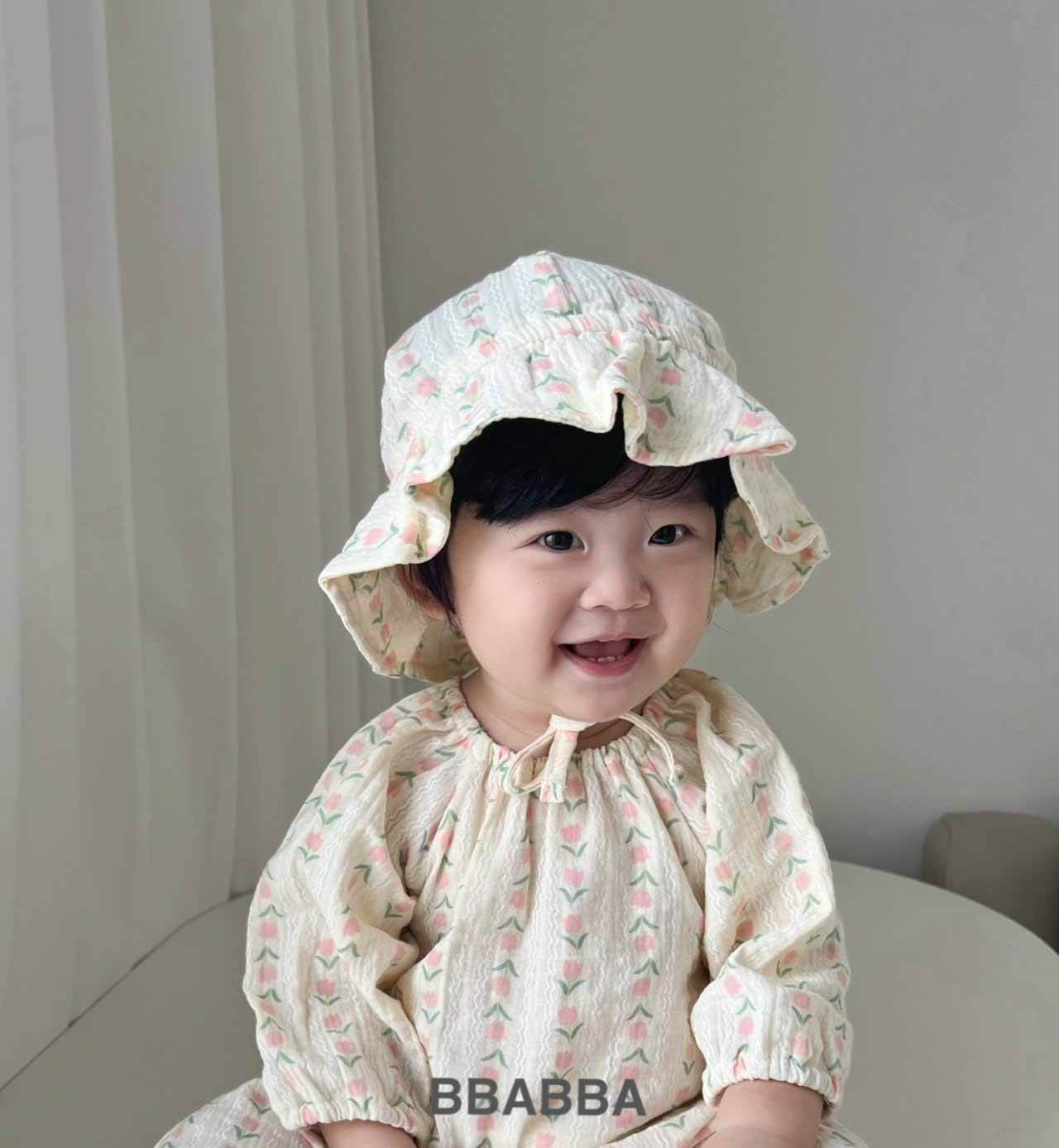 韓國童裝 24秋冬 | bbabba Body Suit with Hat BA244010 - FLO | FLOWERKKOCH 