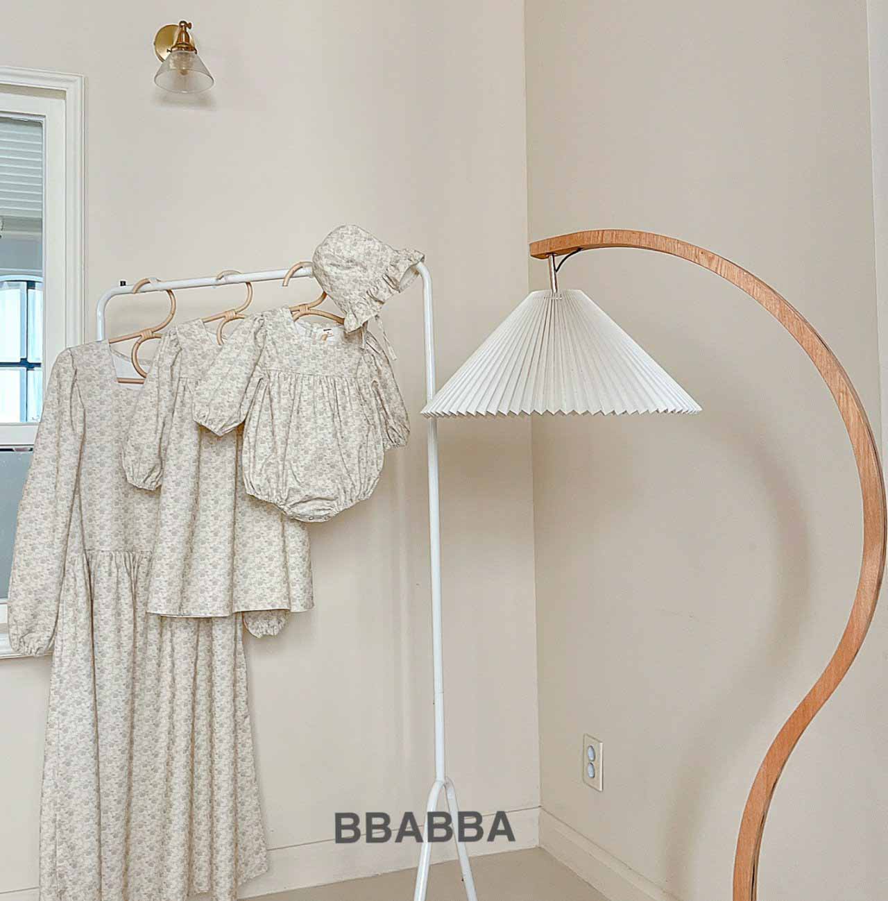 韓國童裝 24秋冬 | bbabba FLORA BABY SUIT & KIDS OPS 親子裝 BA24407 - FLO | FLOWERKKOCH 