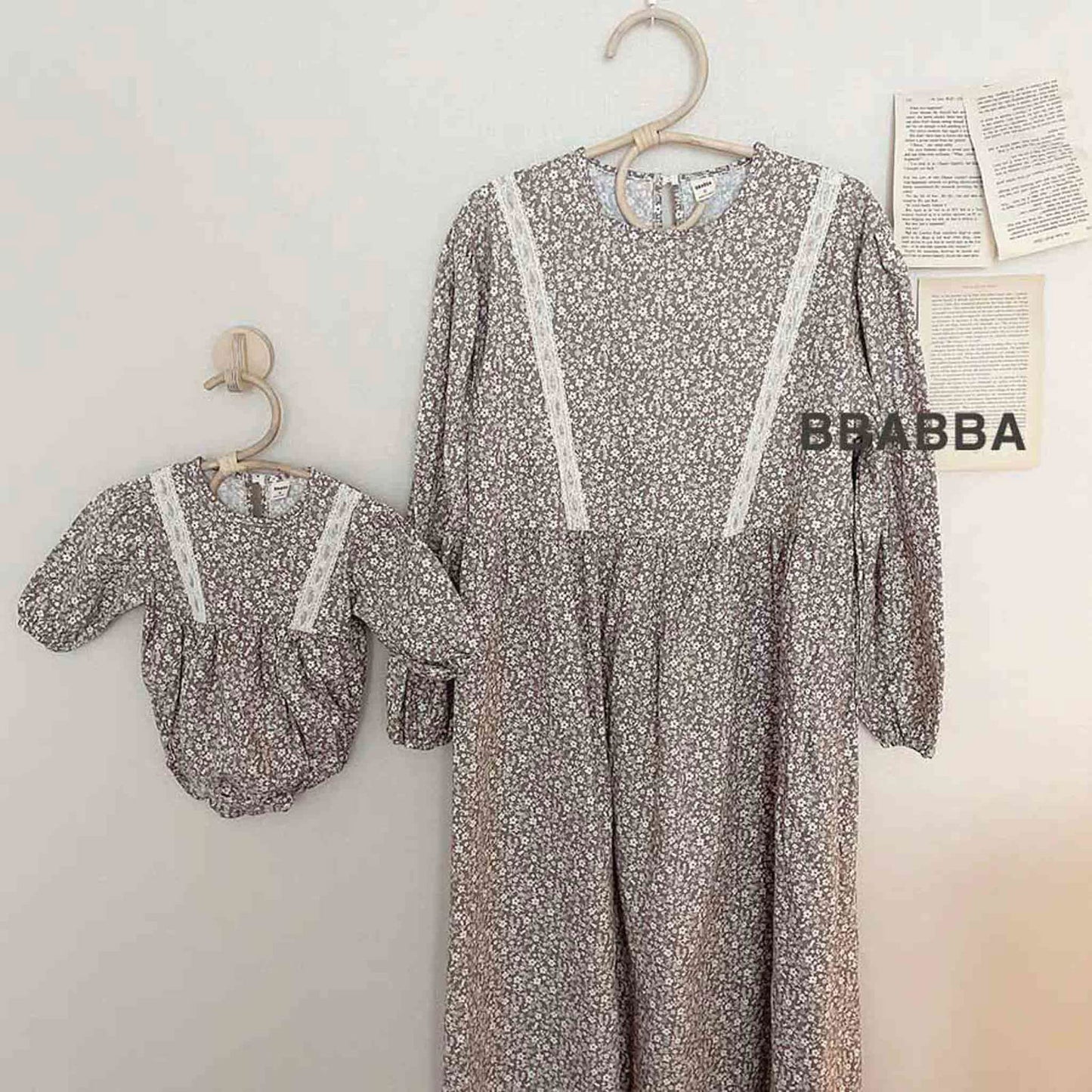 韓國童裝 24秋冬 | bbabba Floral Suit 親子裝 BA24403 - FLO | FLOWERKKOCH 