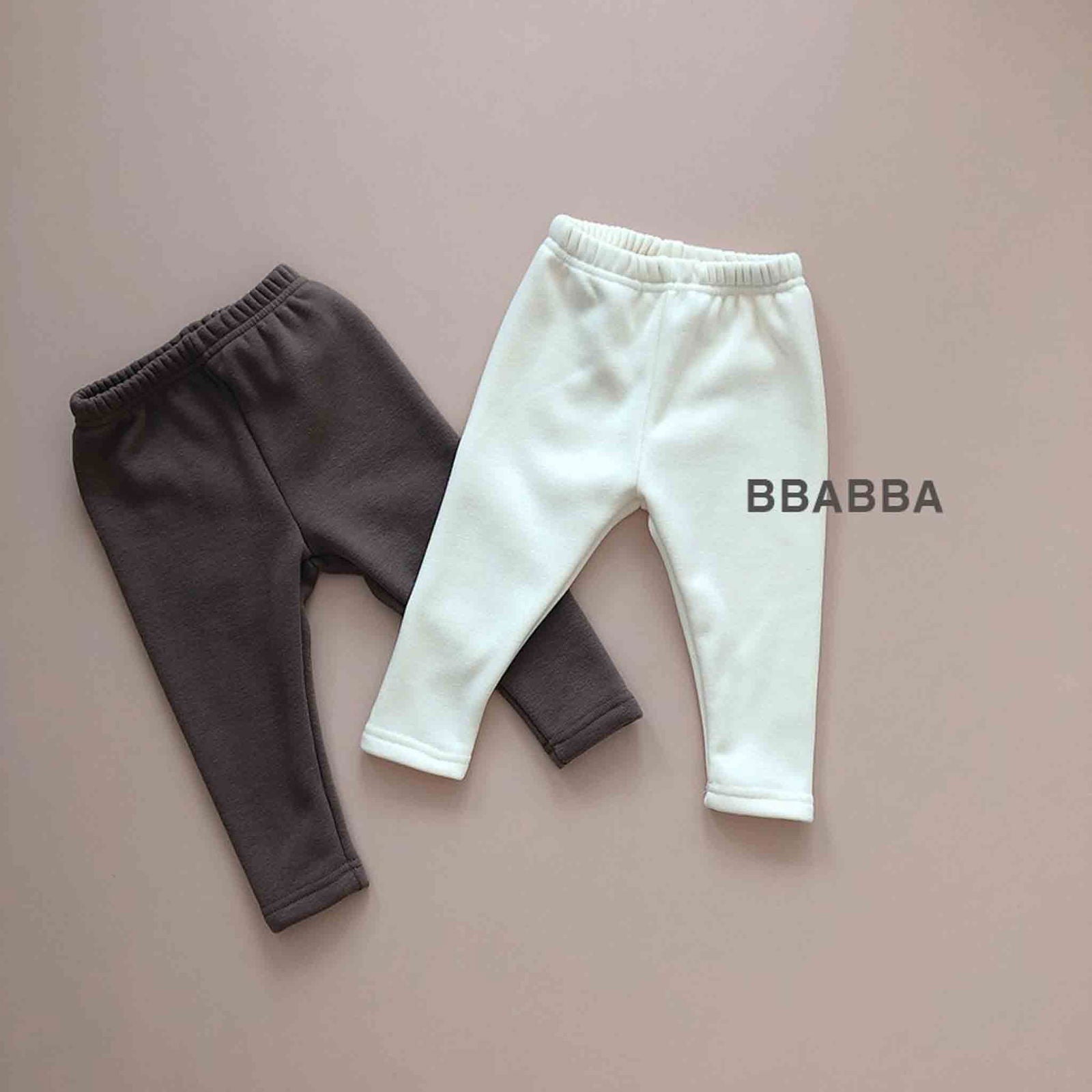 韓國童裝 24秋冬 | bbabba Superwarm Baby Leggings 極保暖打底褲有毛毛內裡 BA244011 - FLO | FLOWERKKOCH 