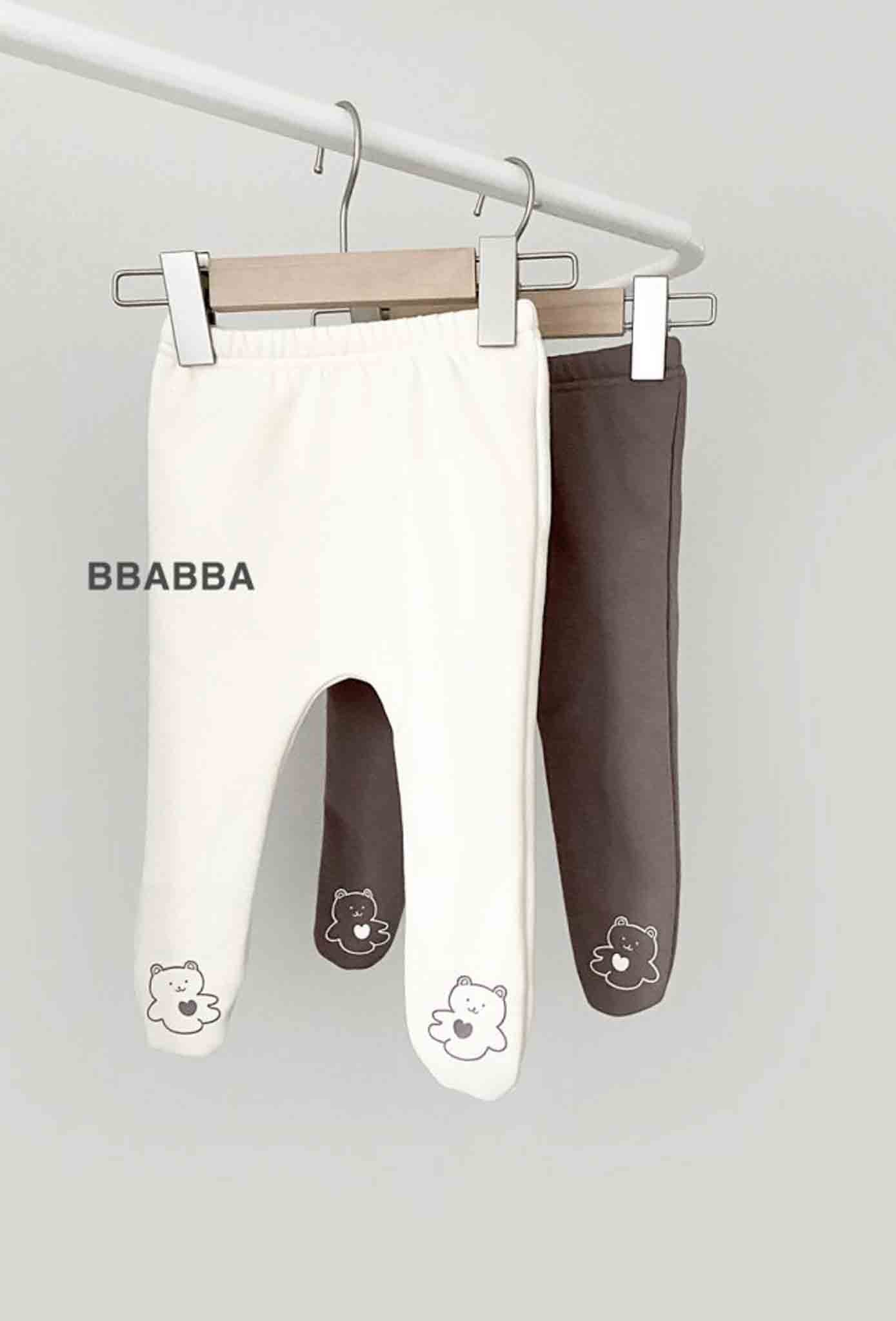 韓國童裝 24秋冬 | bbabba Superwarm Baby Leggings 極保暖打底褲有毛毛內裡 BA244011 - FLO | FLOWERKKOCH 