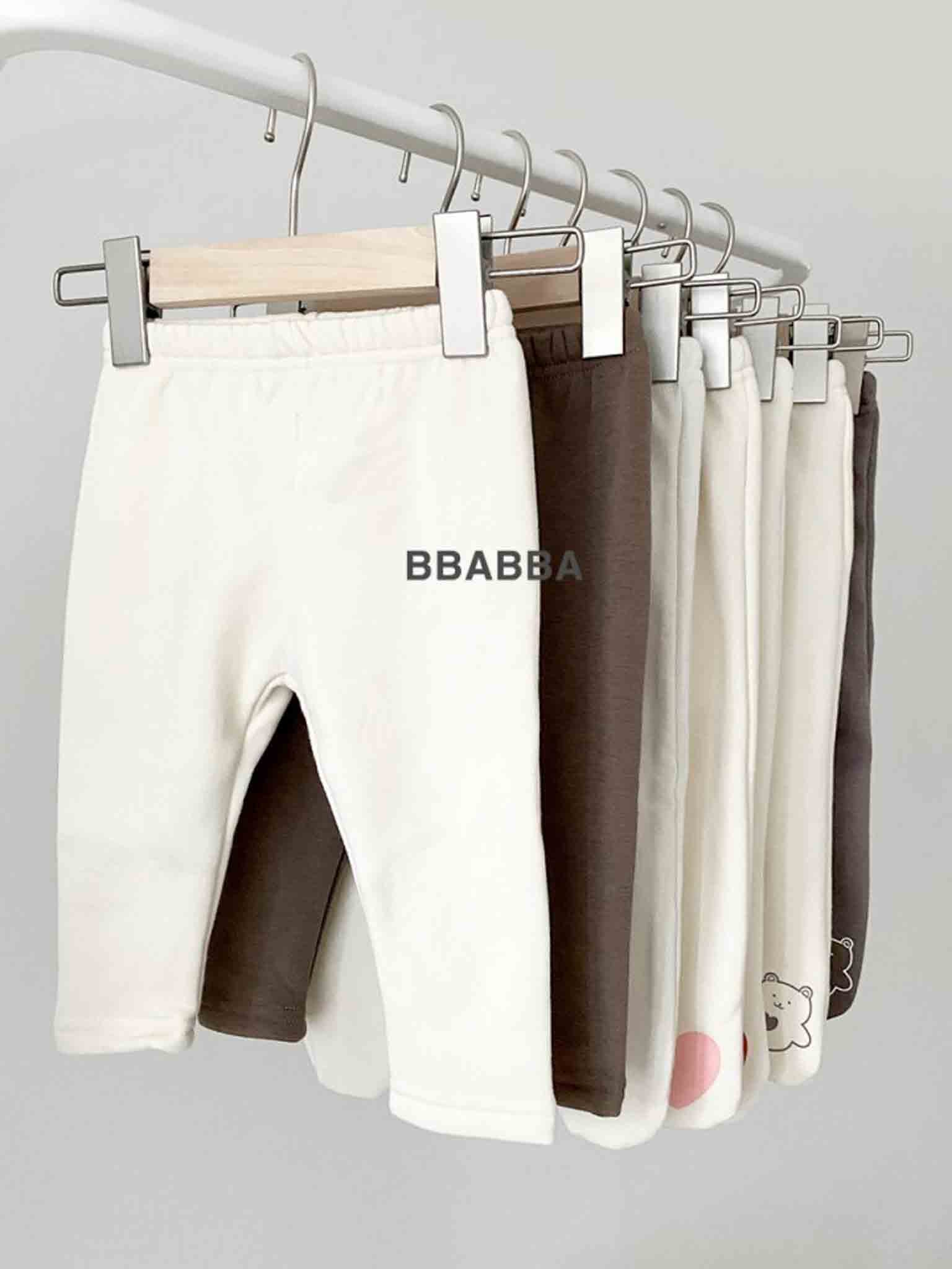 韓國童裝 24秋冬 | bbabba Superwarm Baby Leggings 極保暖打底褲有毛毛內裡 BA244011 - FLO | FLOWERKKOCH 