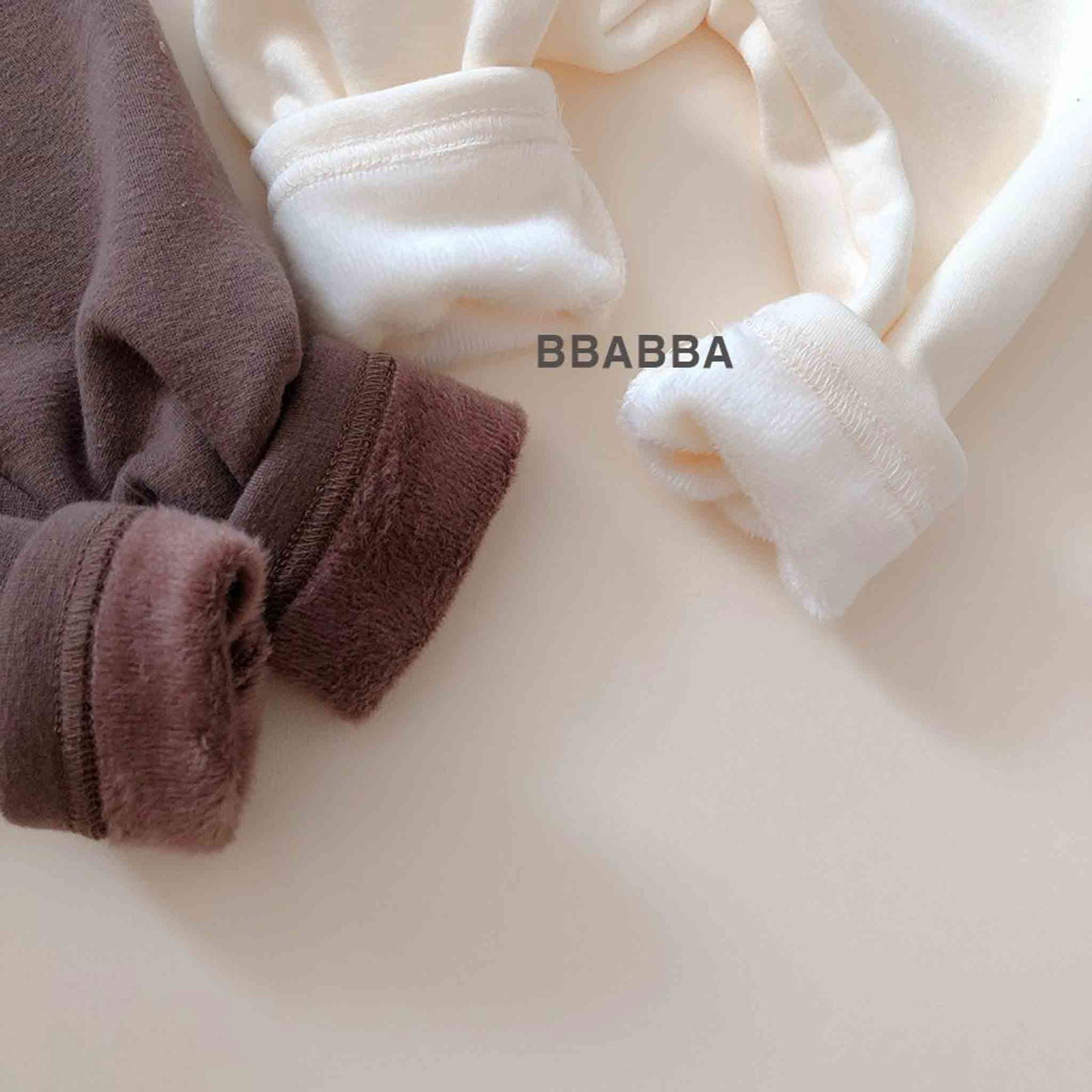 韓國童裝 24秋冬 | bbabba Superwarm Baby Leggings 極保暖打底褲有毛毛內裡 BA244011 - FLO | FLOWERKKOCH 