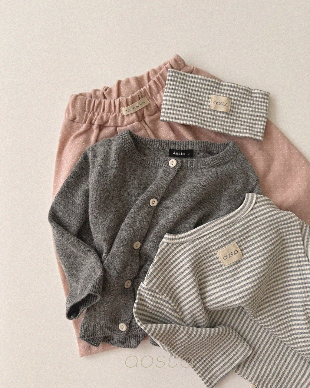 韓國童裝 26秋| AO06 Knit Cashmere Cardigan 外套 (70-110)