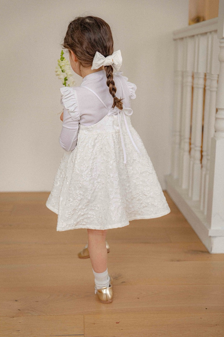 韓國童裝 26春 | LU28 Laura Jacquard Dress (80-130cm)