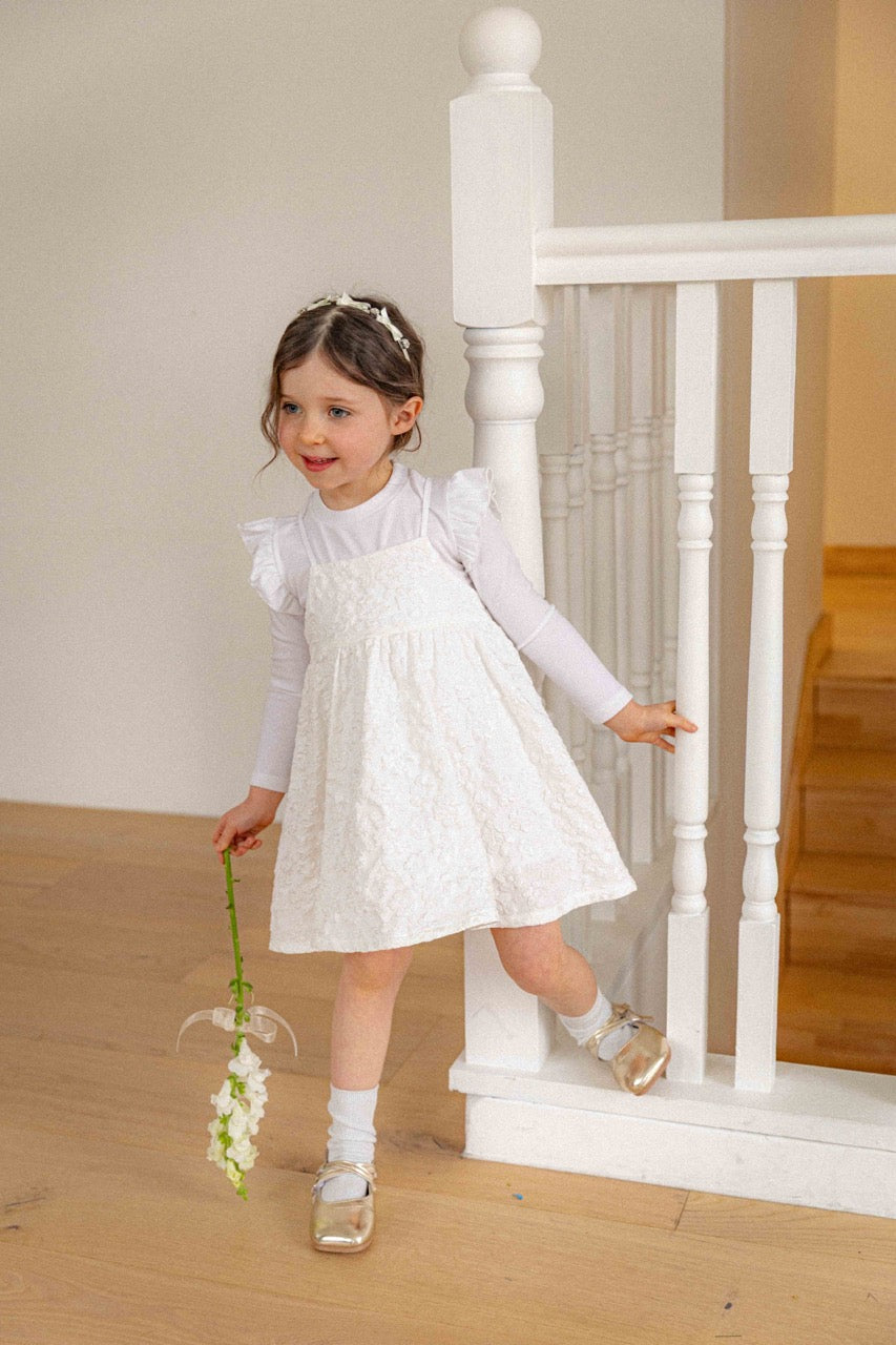 韓國童裝 26春 | LU28 Laura Jacquard Dress (80-130cm)