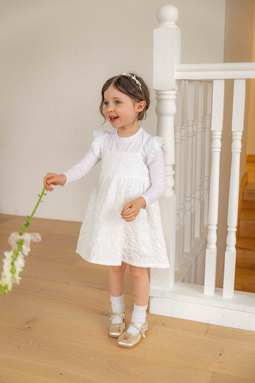 韓國童裝 26春 | LU28 Laura Jacquard Dress (80-130cm)