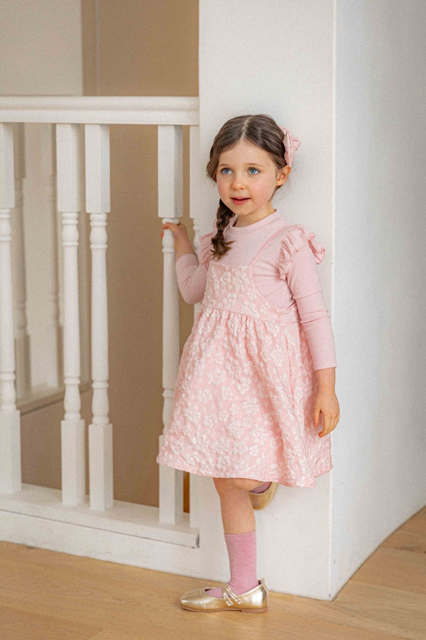 韓國童裝 26春 | LU28 Laura Jacquard Dress (80-130cm)