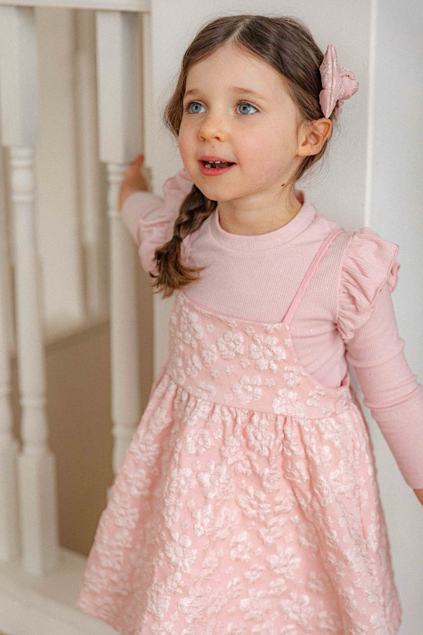 韓國童裝 26春 | LU28 Laura Jacquard Dress (80-130cm)