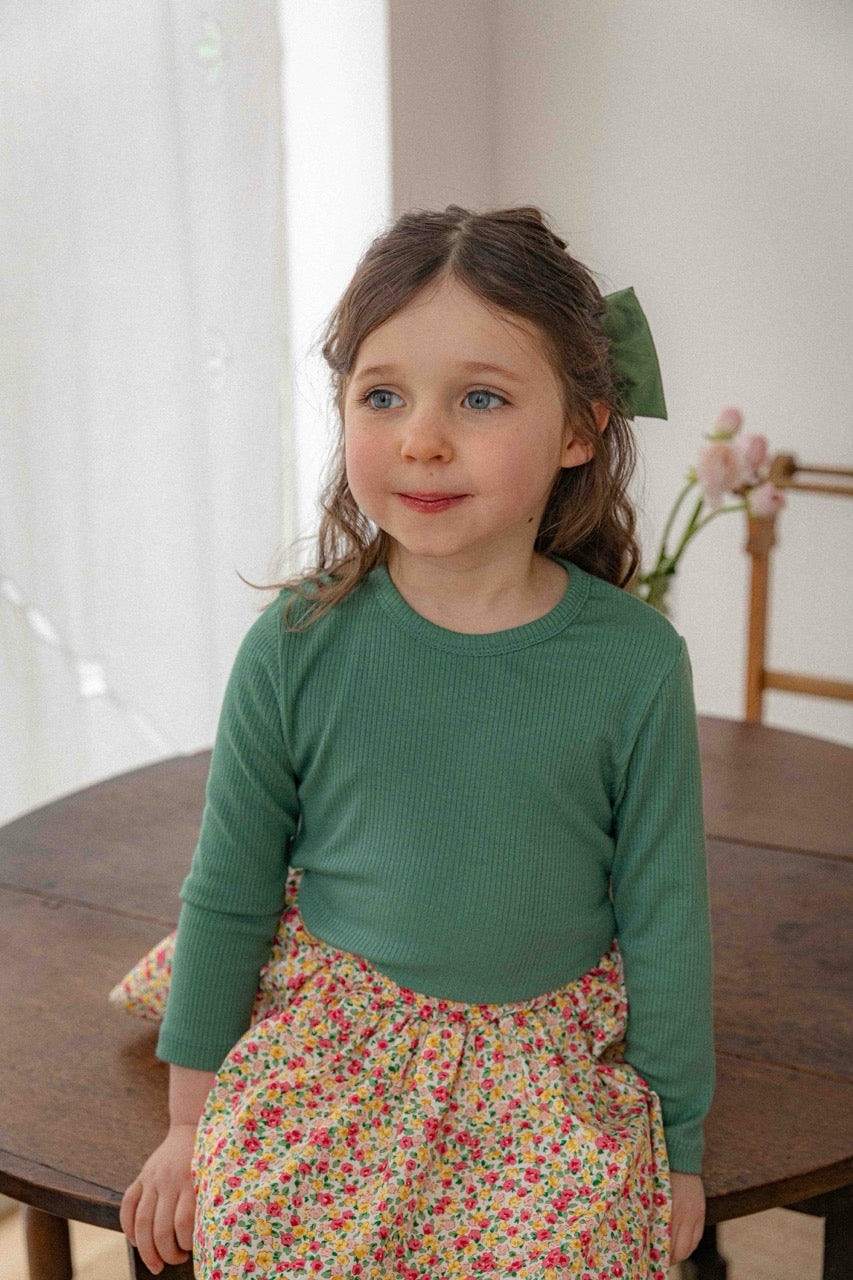 韓國童裝 26春 | LU22 Ravi Ribbed Tee (80-130cm)