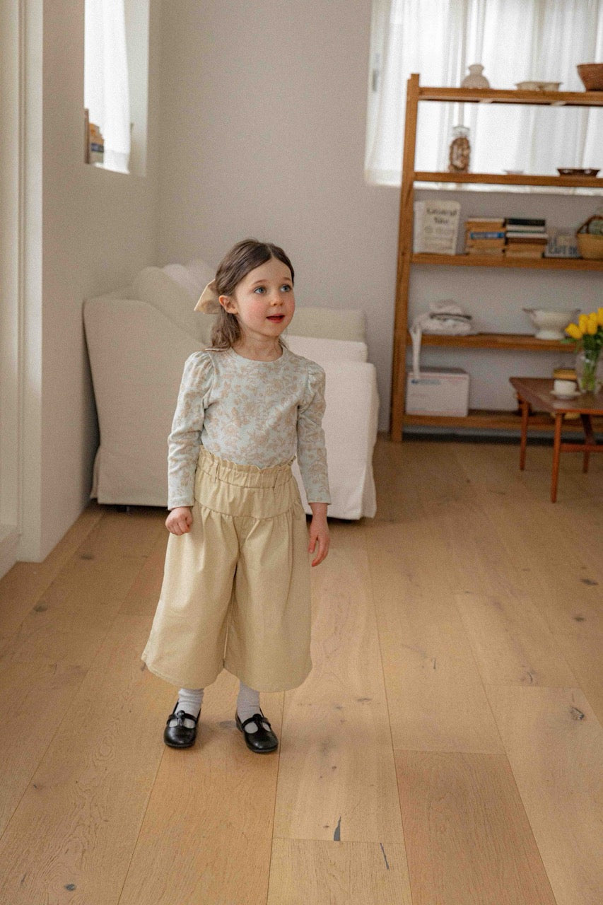 韓國童裝 26春 | LU21 Poy Frill Pants (80-130cm)
