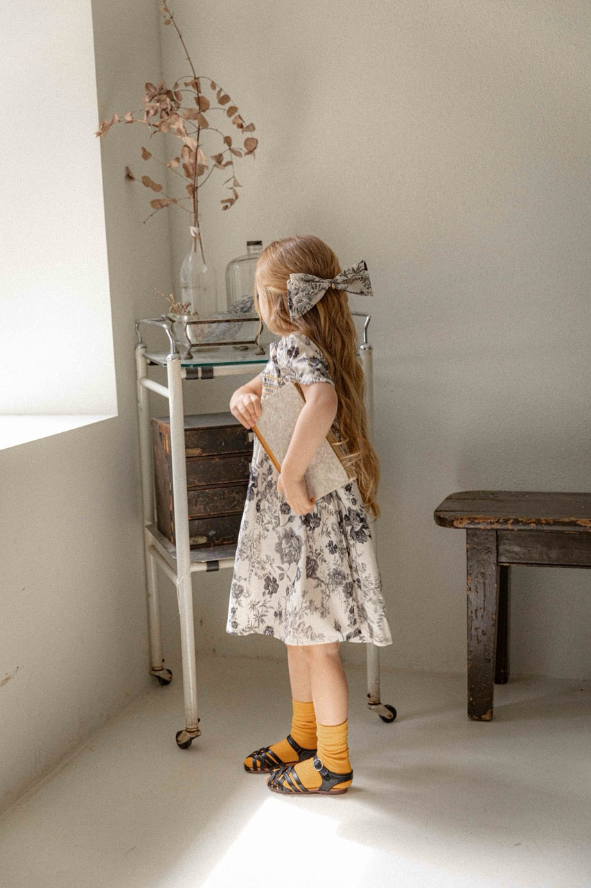 韓國童裝 26夏| LU04 DN Smock Dress | DN 抓皺洋裝 (80-130)