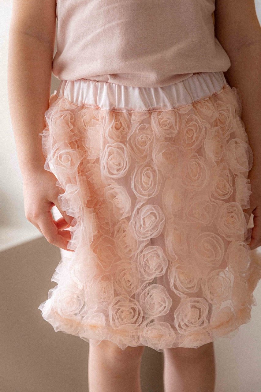 韓國童裝 26夏| LU01 Rose Skirt | 玫瑰裙 (80-130)