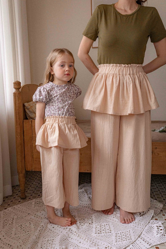 韓國童裝 26夏| LU03 Mom Billy Pants | 媽媽 Bly 褲子(FREE SIZE)