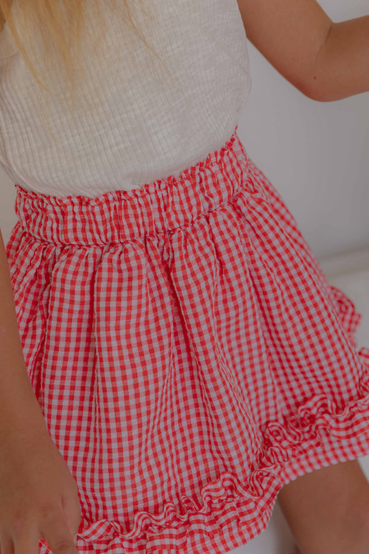 韓國童裝 26夏| LU47 My Check Skirt | My 格紋裙 (80-130)