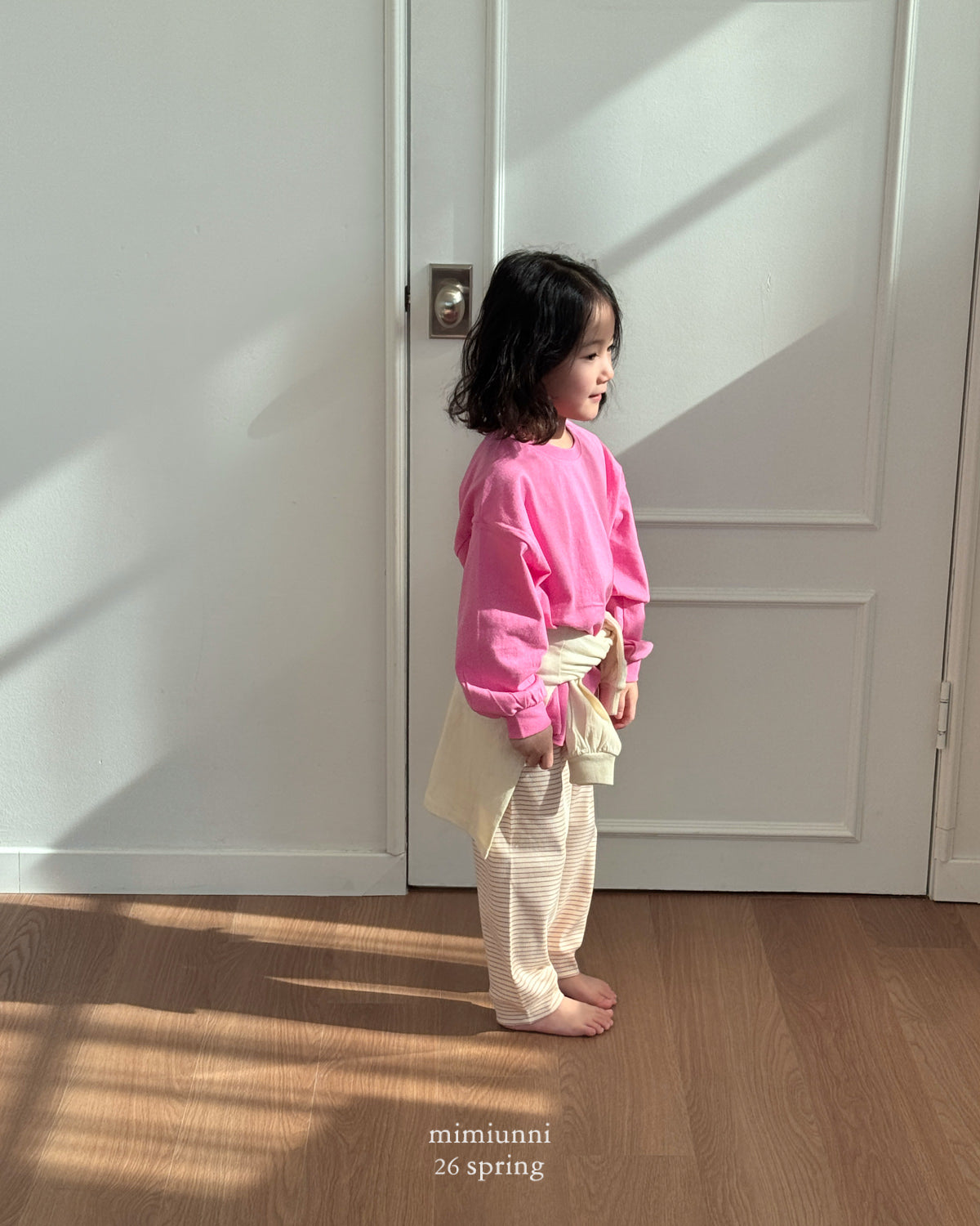 必買 1+1 春季 Stripe easy Pants 羅紋細條紋微束口褲 \\2件同款只需要1件價錢//