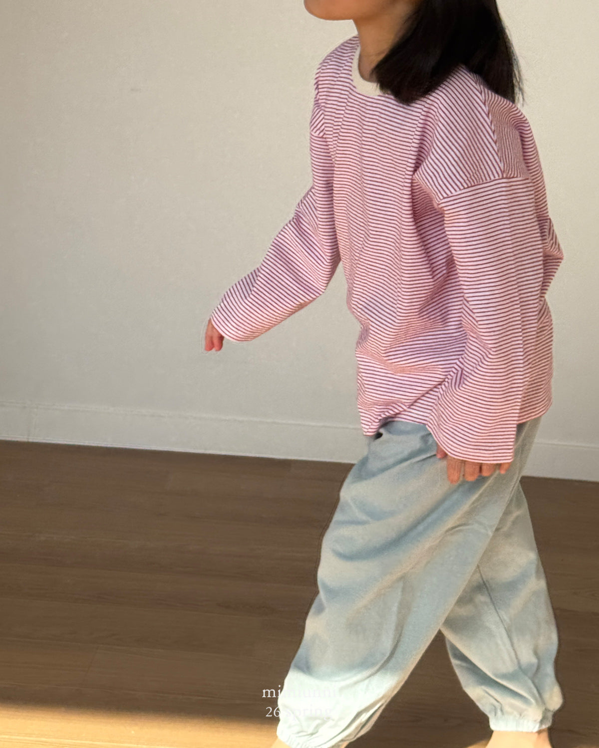 必買 1+1 春季 Thin Stripe T-Shirt 羅紋細條紋上衣 \\2件同款只需要1件價錢//