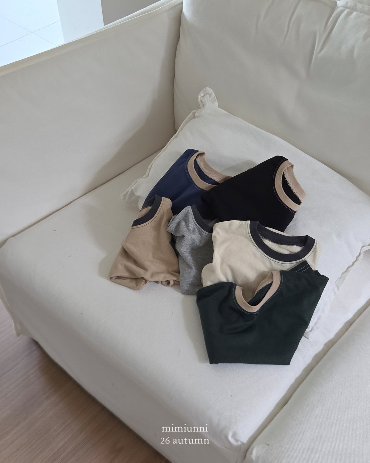 26FW| 必買 1+1  Point Cotton T-shirt \\2件同款只需要1件價錢//