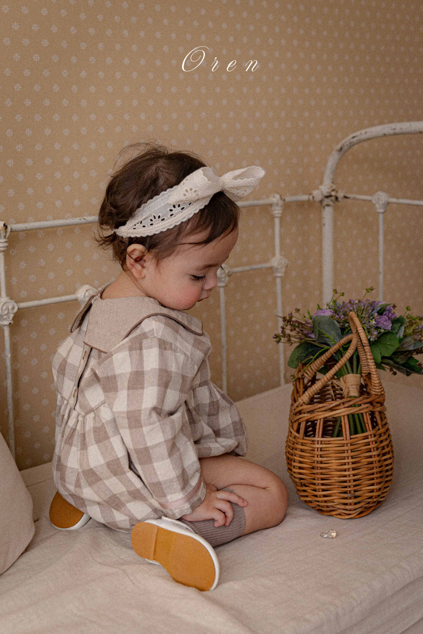 韓國童裝 26春 |  OR92 Checked Suit (75~90cm)