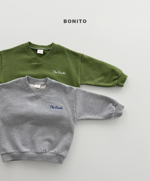 韓國童裝 26秋| BT46 V Neck Sweatshirt 衛衣 (80-140)