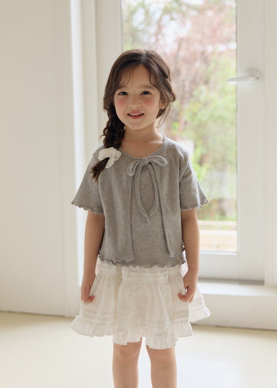 韓國童裝 26夏| DD11 Eyelet Cardigan Set (75-140cm)