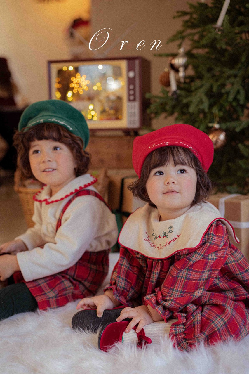 韓國童裝 25秋冬 | OR25506 聖誕款 Christmas Beret