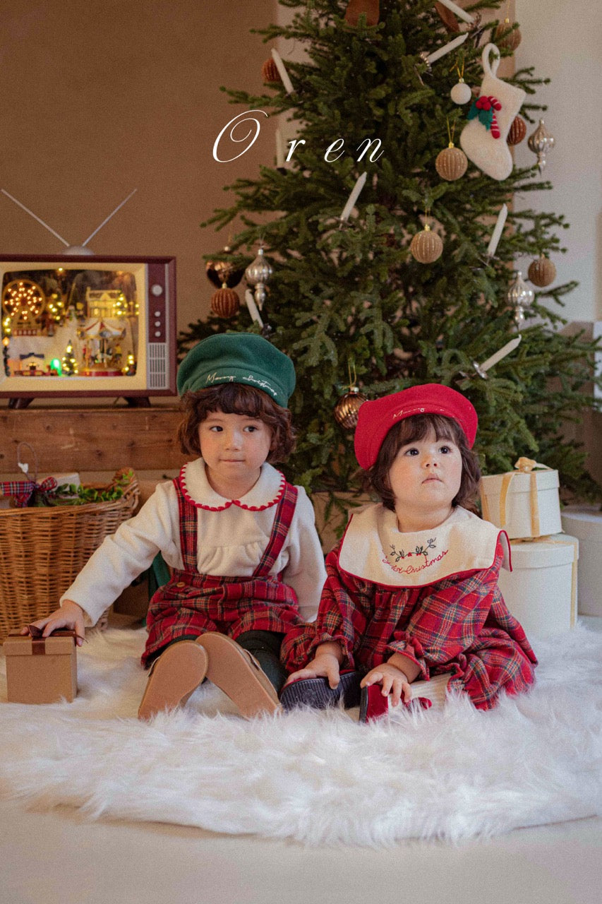韓國童裝 25秋冬 | OR25506 聖誕款 Christmas Beret