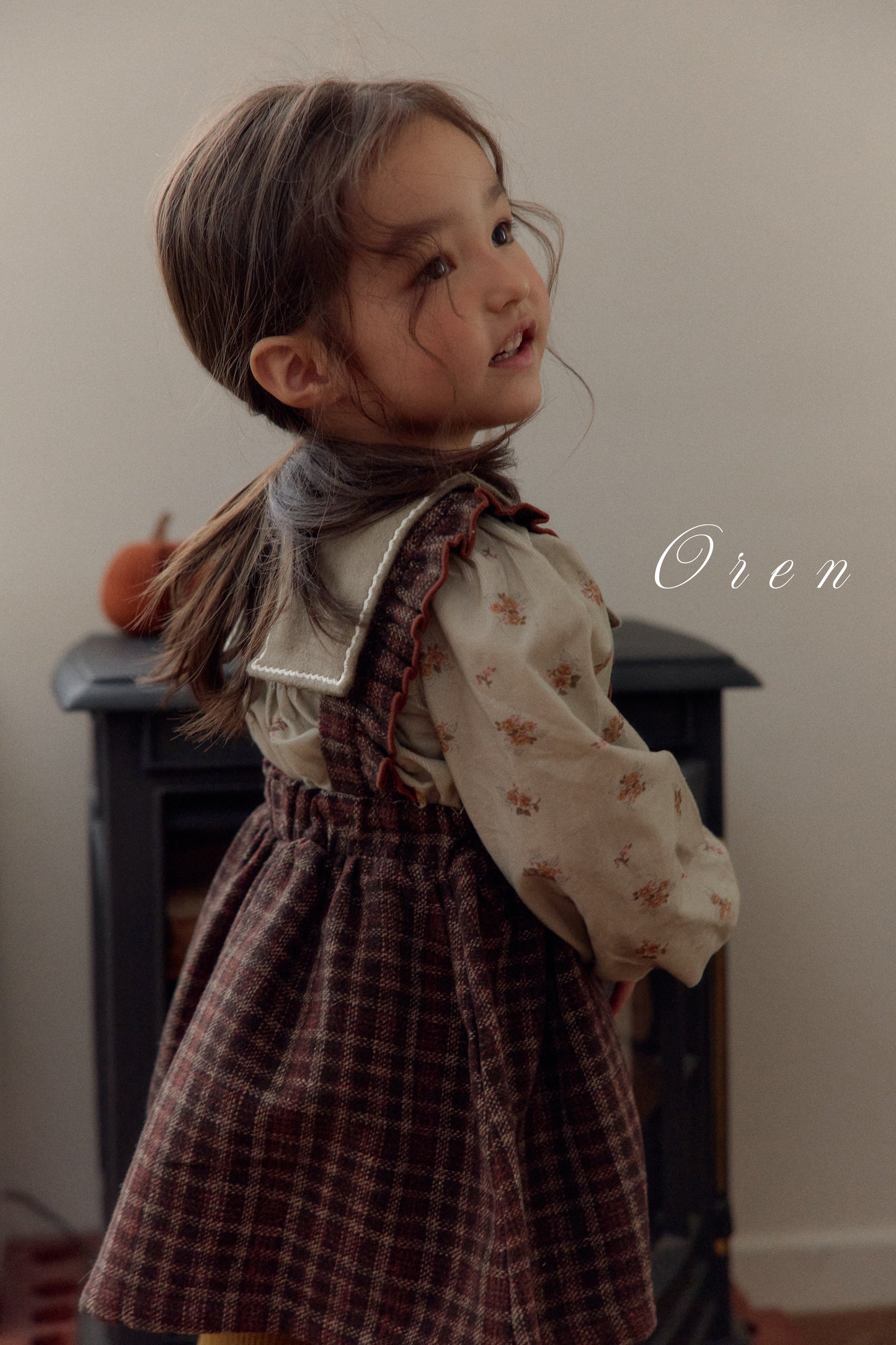 現貨▷ 韓國童裝 25秋冬 | OR25413 Nanette embroidered collar blouse