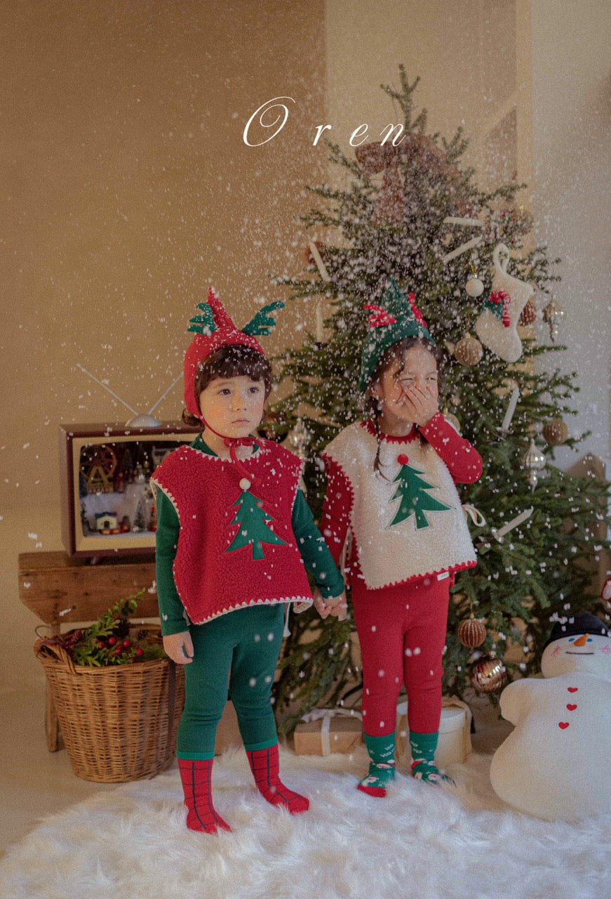 韓國童裝 25秋冬 | OR25510 聖誕款 Christmas Bonnet