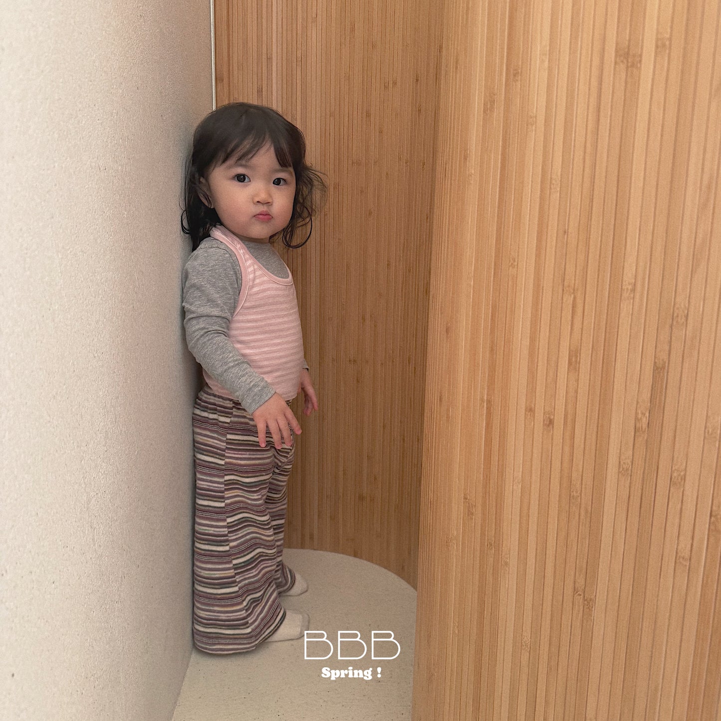 韓國童裝 26春 | BB20 Bebe Stripe Sleeveless (70-110cm)