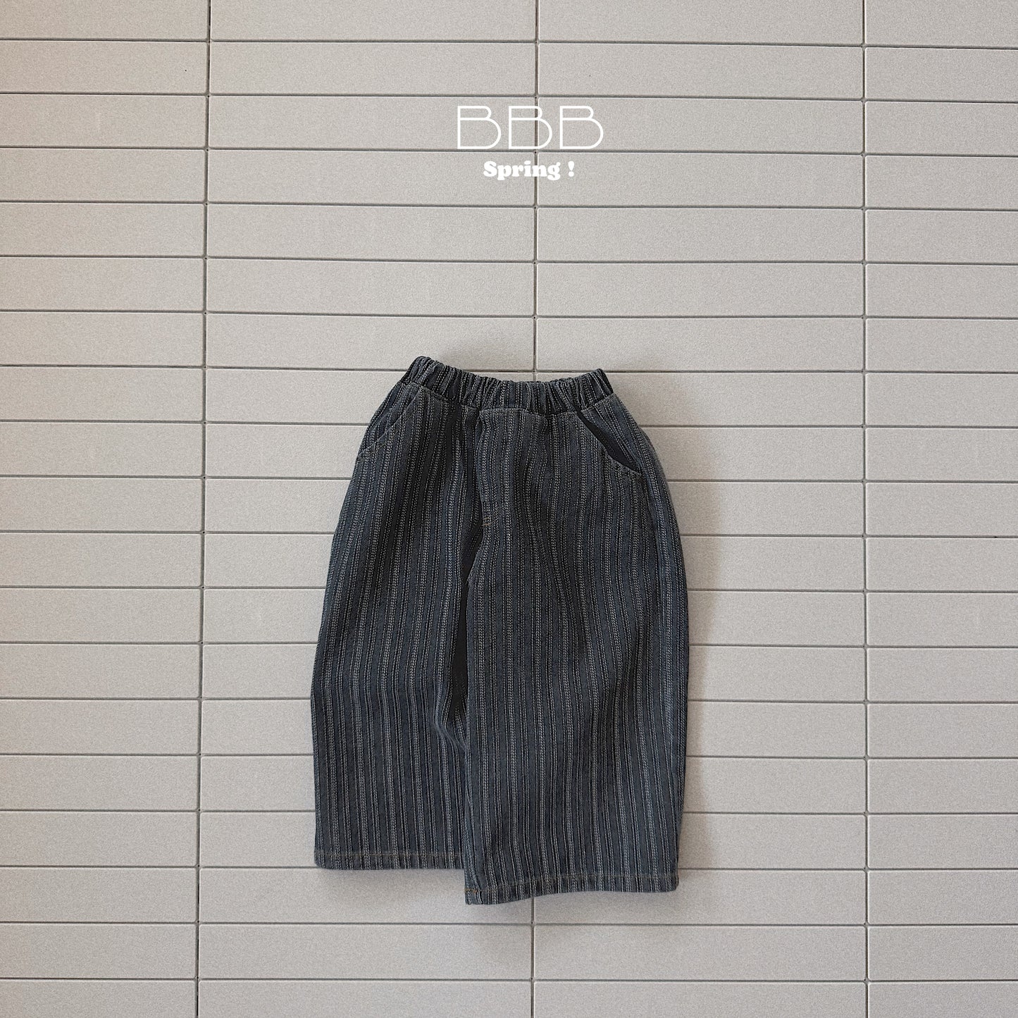 韓國童裝 26春 | BB40 Bebe Double Stripe Jeans (70-110cm)