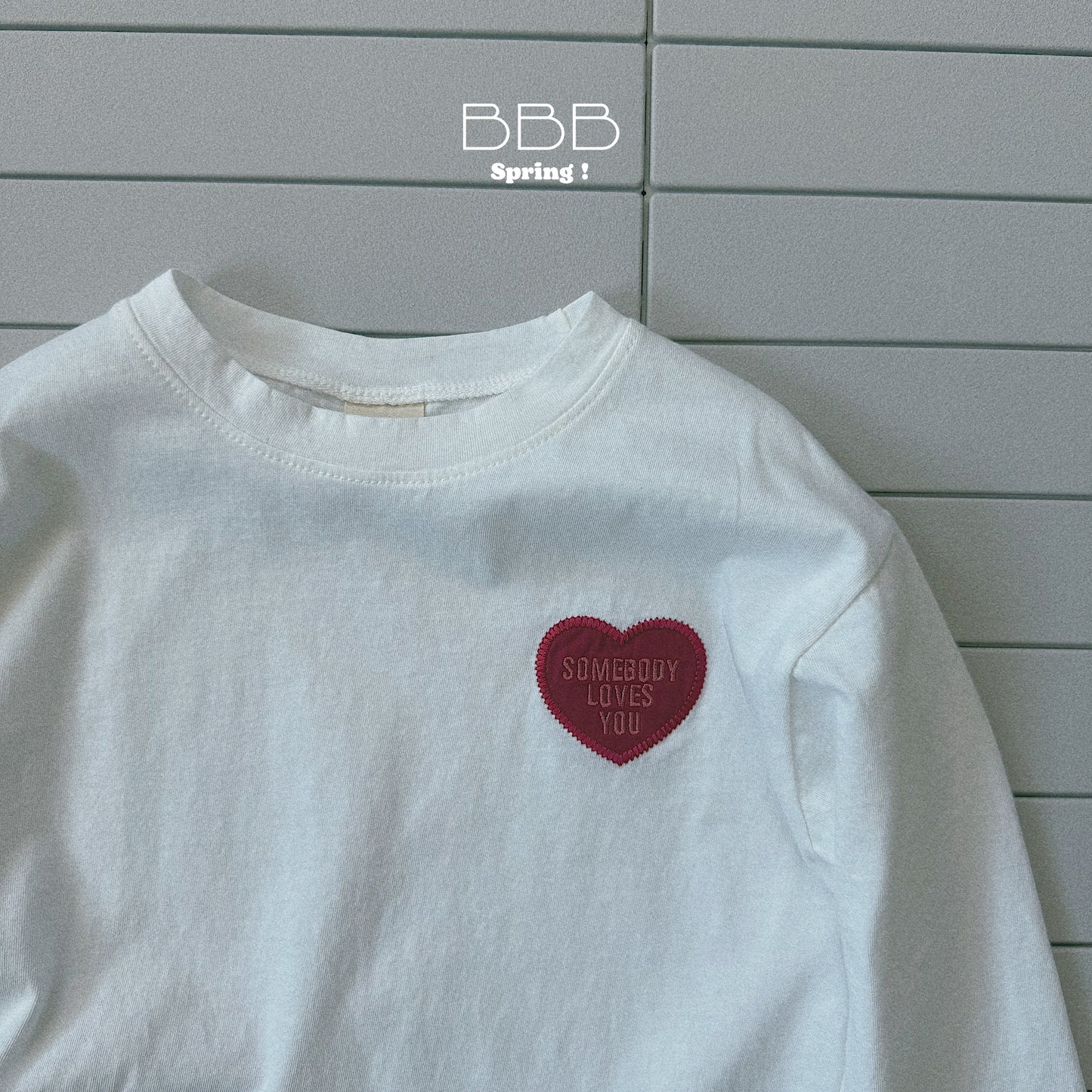 韓國童裝 26春 | BB06 Bebe Heart Box T-shirt (70-110cm)