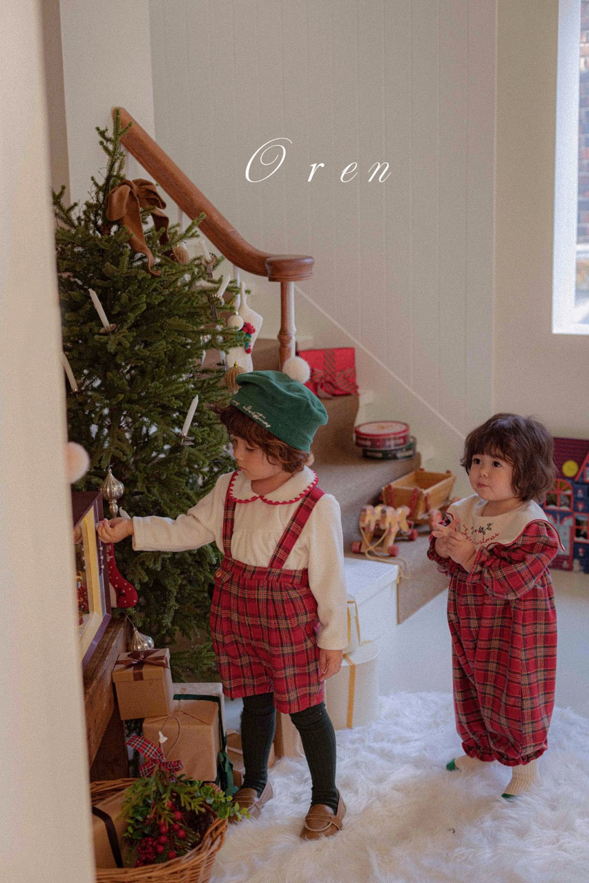 韓國童裝 25秋冬 | OR25506 聖誕款 Christmas Beret