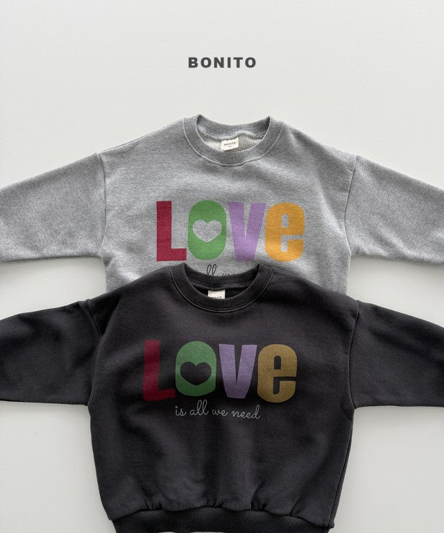 韓國童裝 26秋| BT32 Love Sweatshirt 衛衣 (80-140)