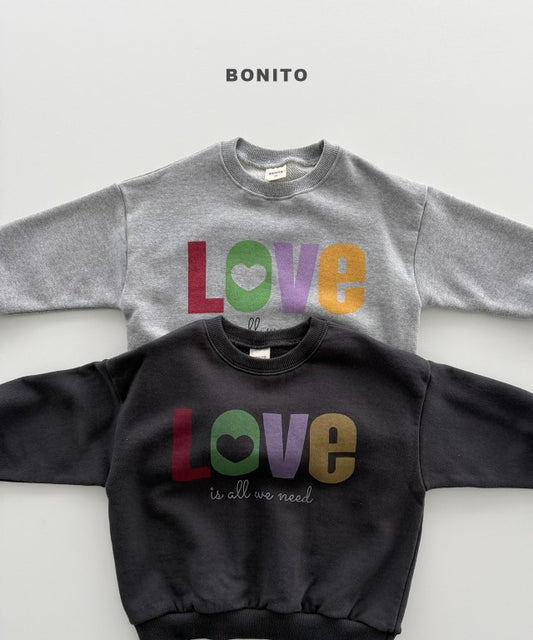 韓國童裝 26秋| BT32 Love Sweatshirt 衛衣 (80-140)