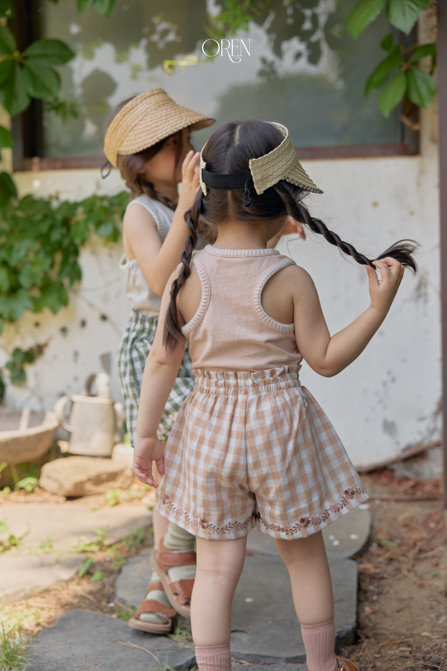 韓國童裝 26夏| OR67 Siero Embroidery Shorts 希耶羅刺繡短褲 (90-120)