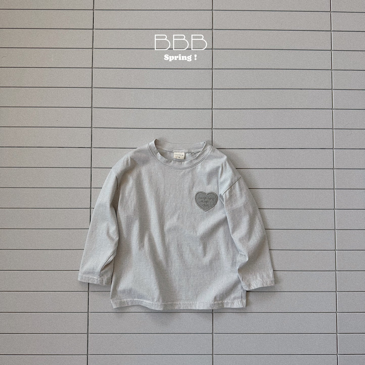 韓國童裝 26春 | BB06 Bebe Heart Box T-shirt (70-110cm)