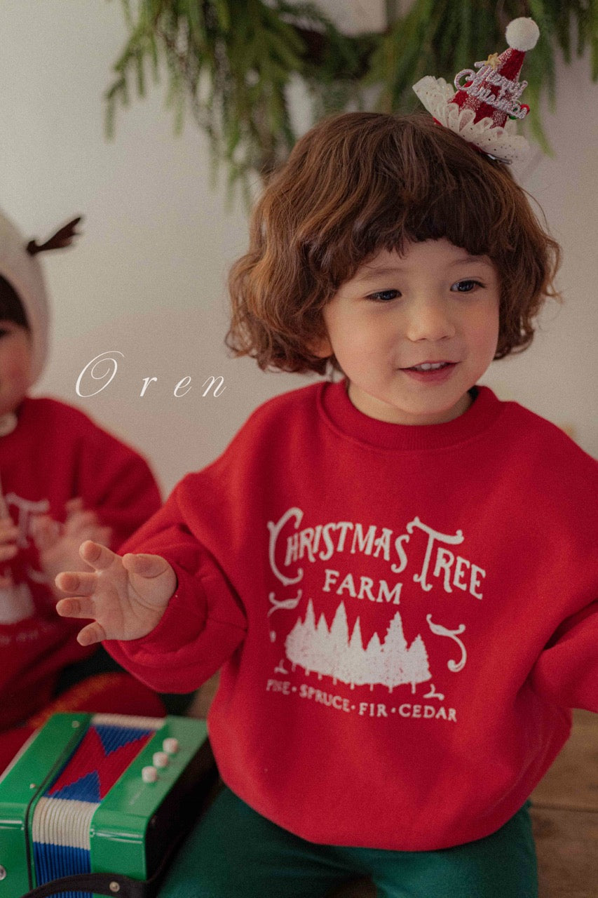 韓國童裝 25秋冬 | OR25507 聖誕款 親子 Christmas Fleece MTM (kids)