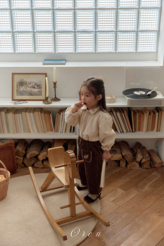 韓國童裝 25秋冬 | OR25411 Ash Melo Blouse